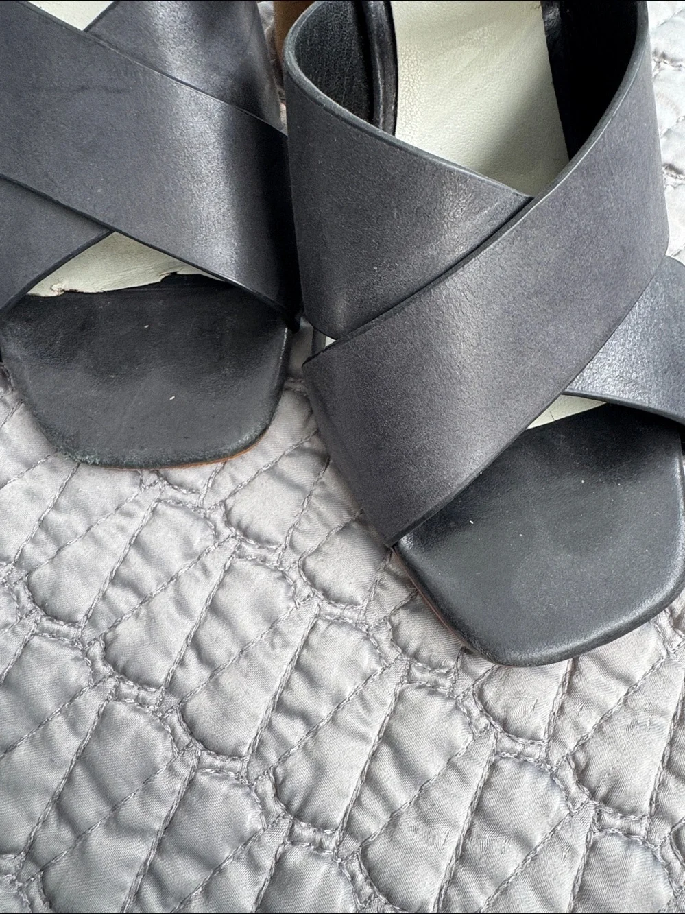 1.STATE Icendra Flared Heel Mule Sandal Size 7.5